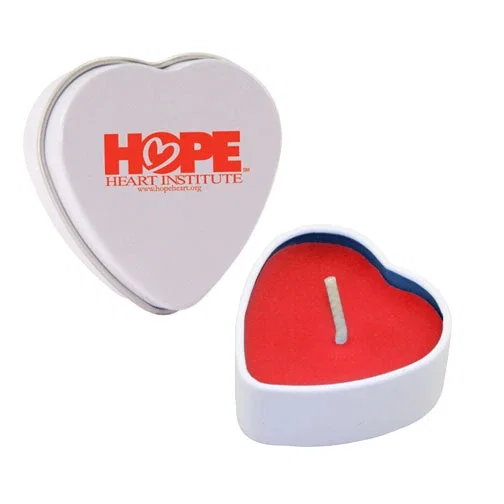 Heart Tin Candle — view 3