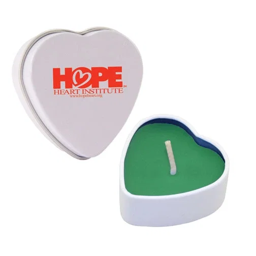 Heart Tin Candle — view 4