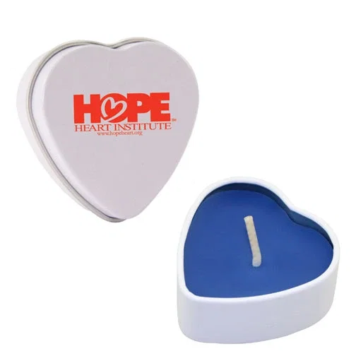 Heart Tin Candle — view 6
