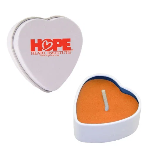 Heart Tin Candle — view 7