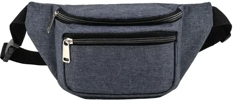 Custom Triple Zipper Fanny Pack — view 2