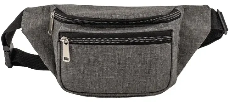 Custom Triple Zipper Fanny Pack — view 3