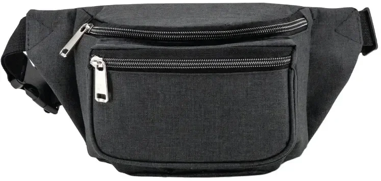 Custom Triple Zipper Fanny Pack — view 4