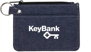 Personalized Heathered Card Wallet - Custom Branded Logo Card Holder