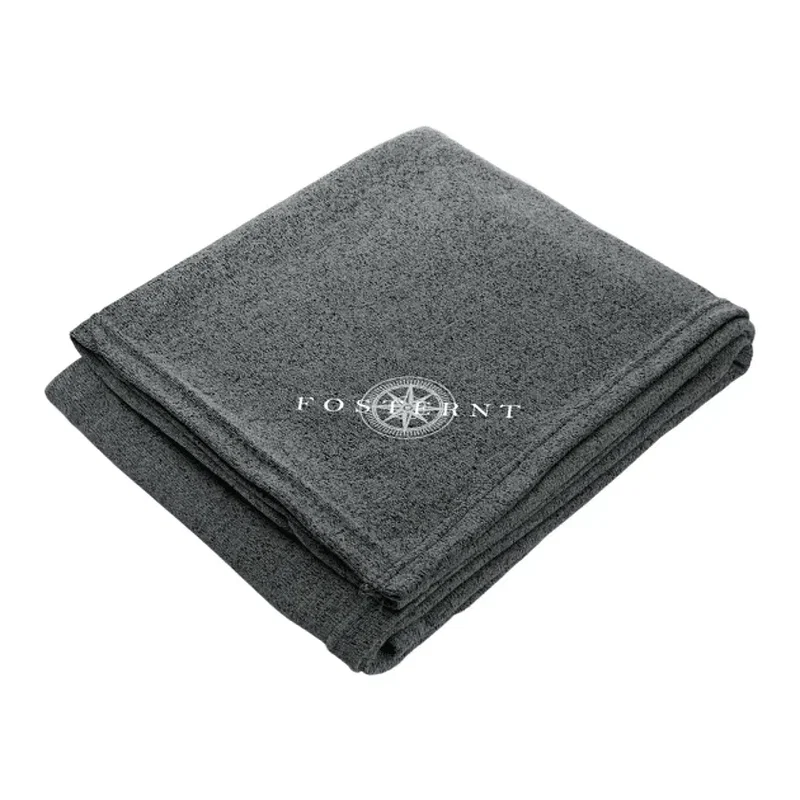 Heathered Fleece Throw Blanket - 50"x60" Unfolded — view 3