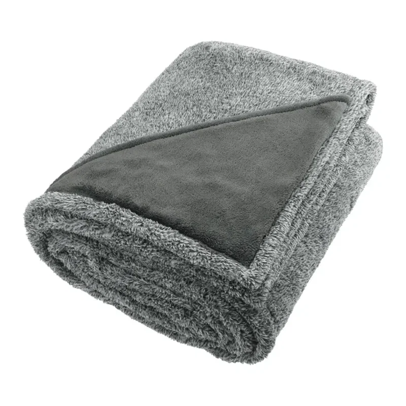 Personalized Heathered Fuzzy Fleece Blanket - 50"x60" — view 2