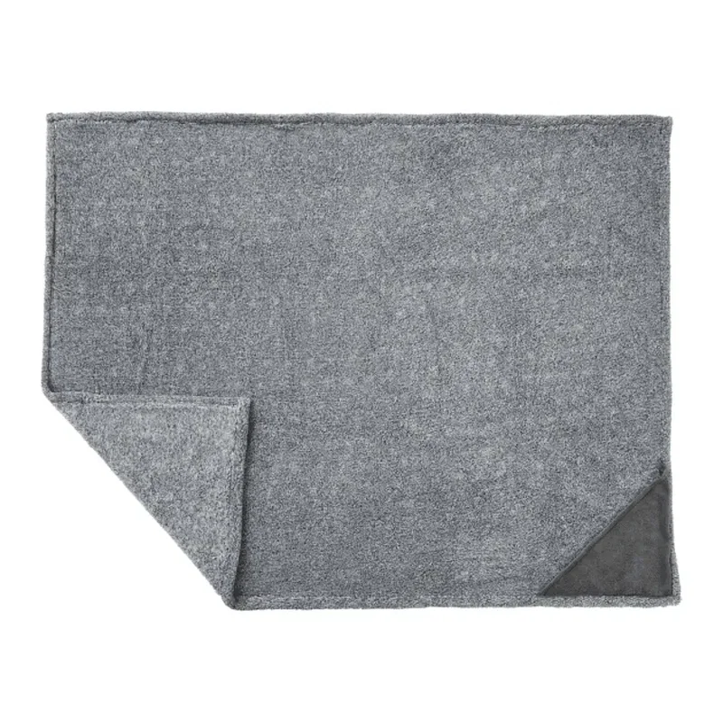Personalized Heathered Fuzzy Fleece Blanket - 50"x60" — view 3