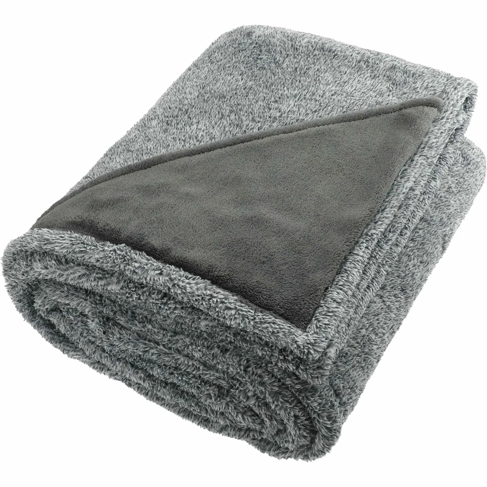 Personalized Heathered Fuzzy Fleece Blanket - 50"x60" — view 7