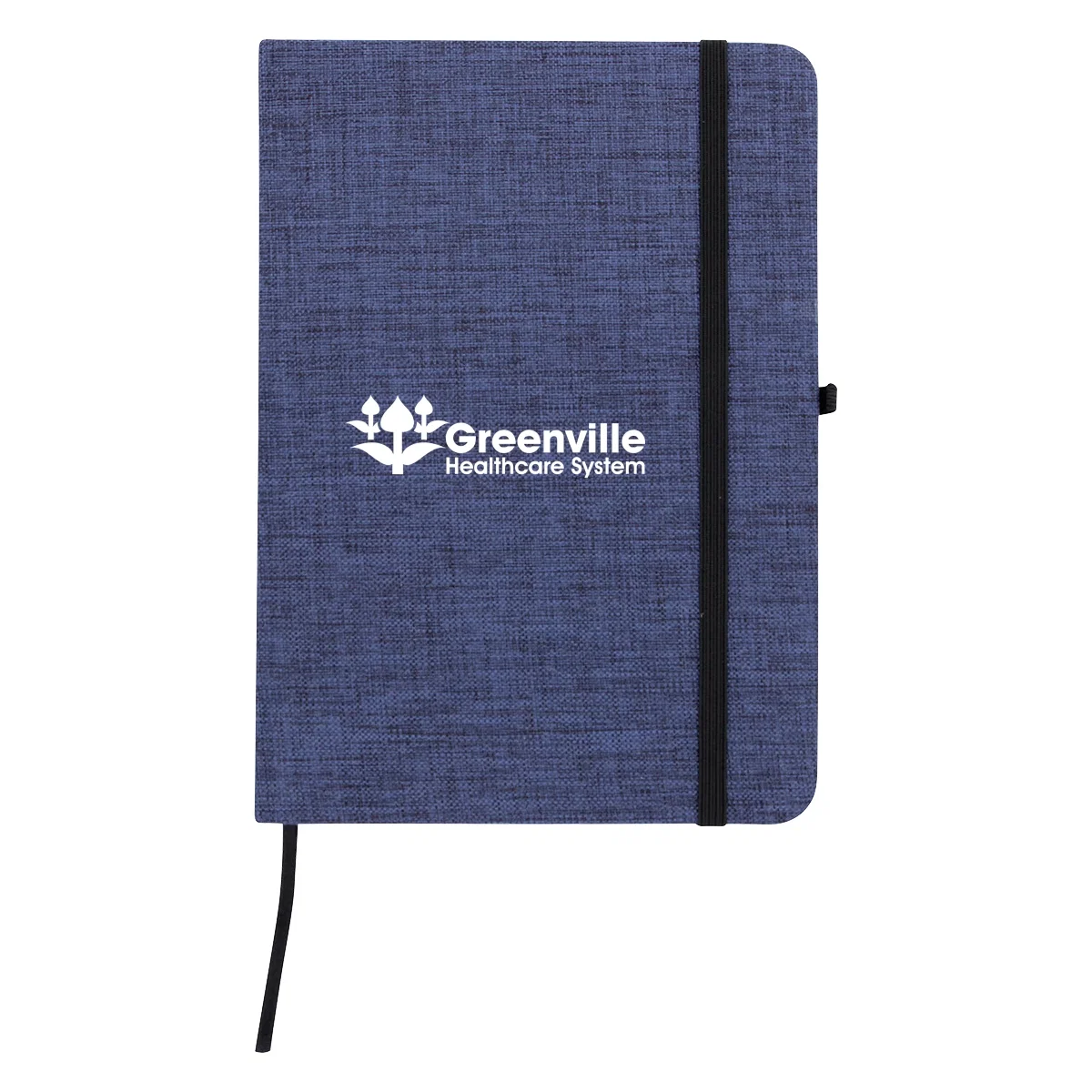 Heathered fabric journal with stitched binding and blank writing pages