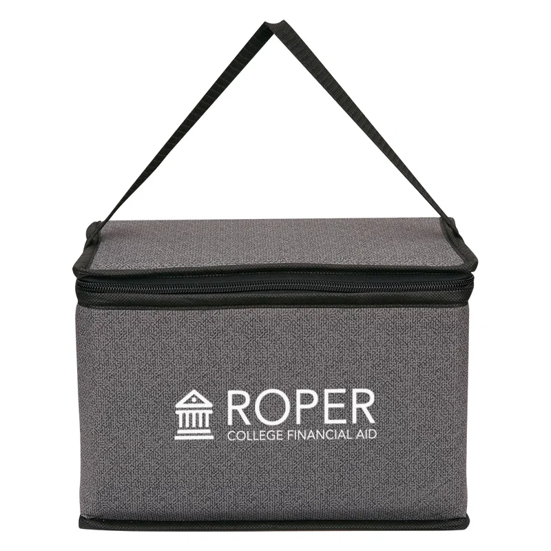 Heathered Non-Woven Cooler Lunch Bag โ view 1