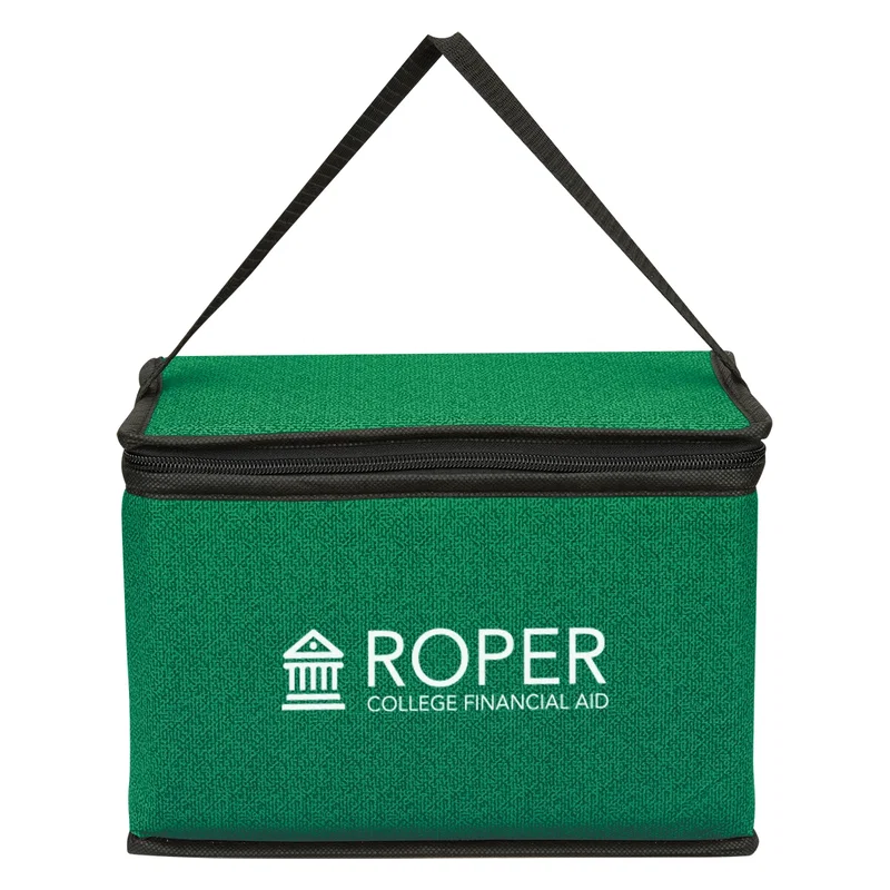 Heathered Non-Woven Cooler Lunch Bag — view 2