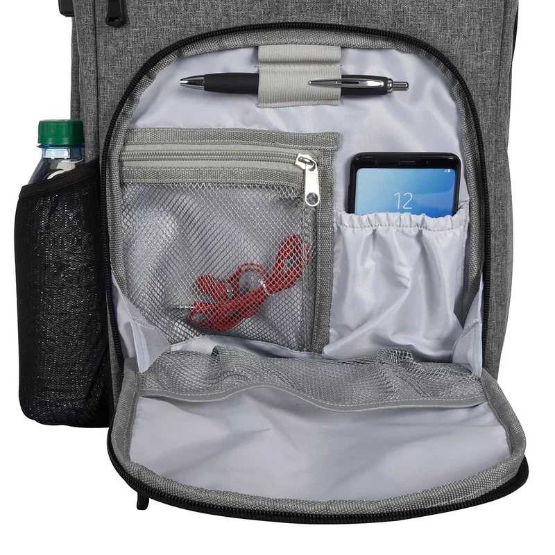 Heathered RFID Laptop Backpack & Briefcase — view 6