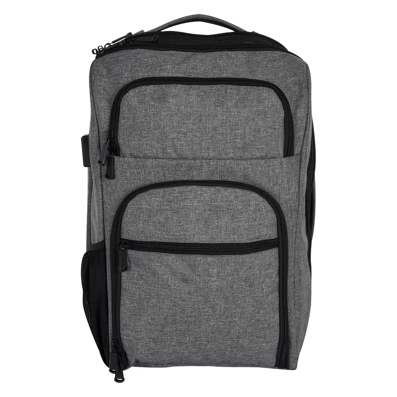 Heathered RFID Laptop Backpack & Briefcase — view 9