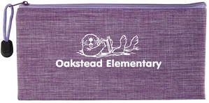 Custom Heathered School Pouch