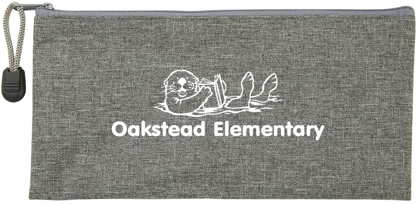 Custom Heathered School Pouch — view 4