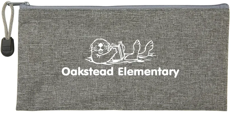 Custom Heathered School Pouch — view 4