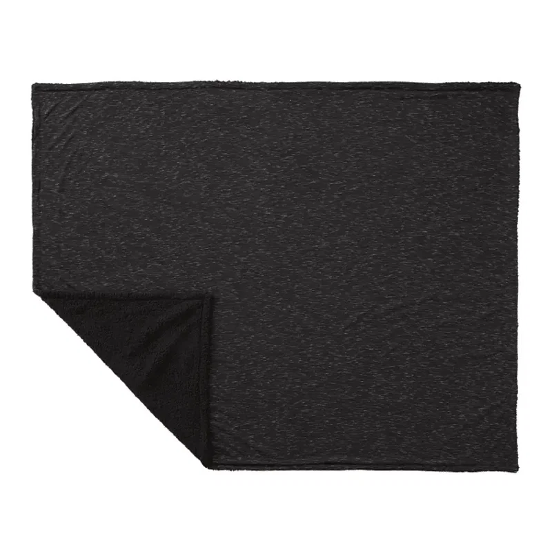 Custom Heathered Sherpa Blanket - 50" x 60" — view 4