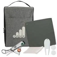 Heathered Shoe Bag Golf Kit — view 2