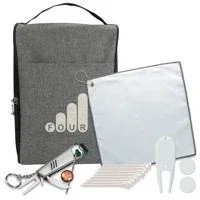 Heathered Shoe Bag Golf Kit — view 4
