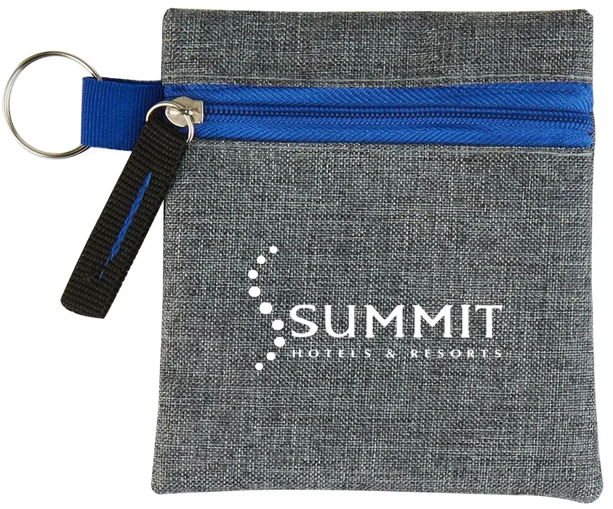 Personalized Heathered Tech Pouch — view 2