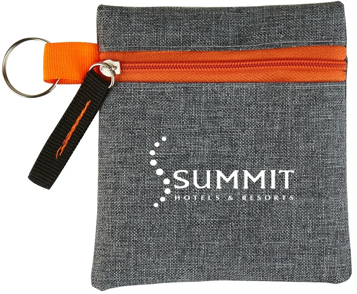 Personalized Heathered Tech Pouch — view 3