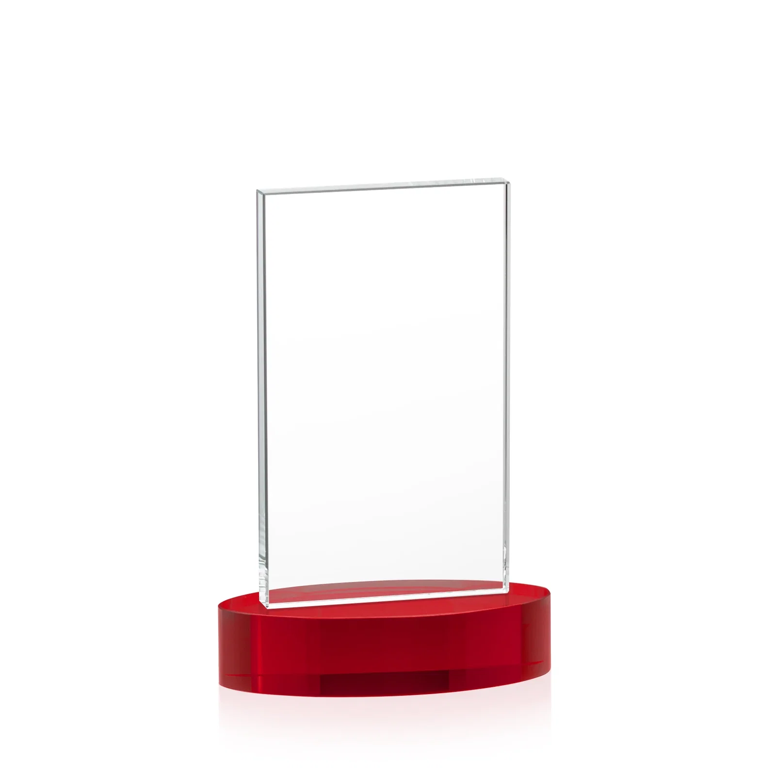 Custom Starfire Crystal Upright Award With Two Imprint Zones, awards, with your logo for donor appreciation