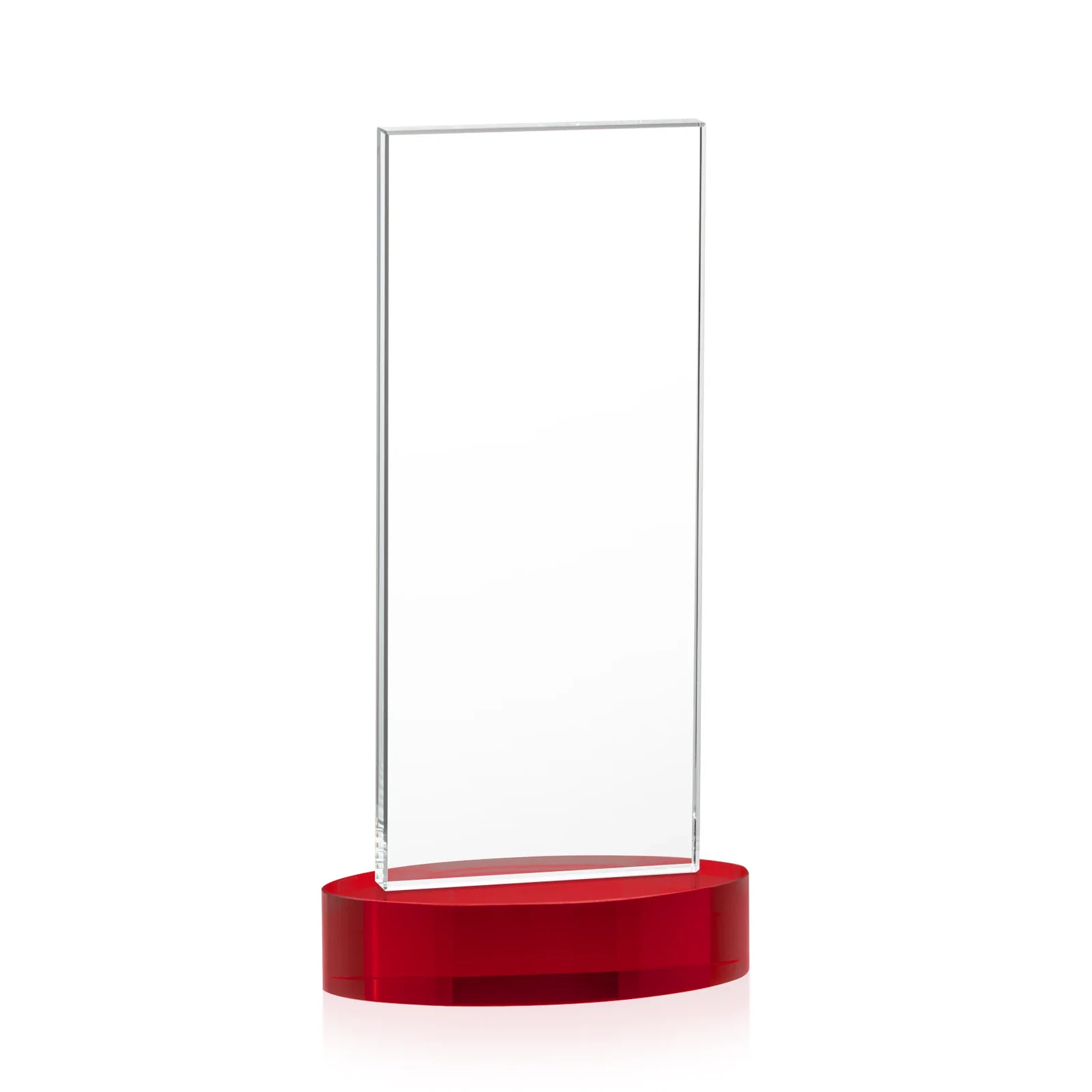 Custom Starfire Crystal Upright Award With Two Imprint Zones, awards, with your logo for graduation ceremonies