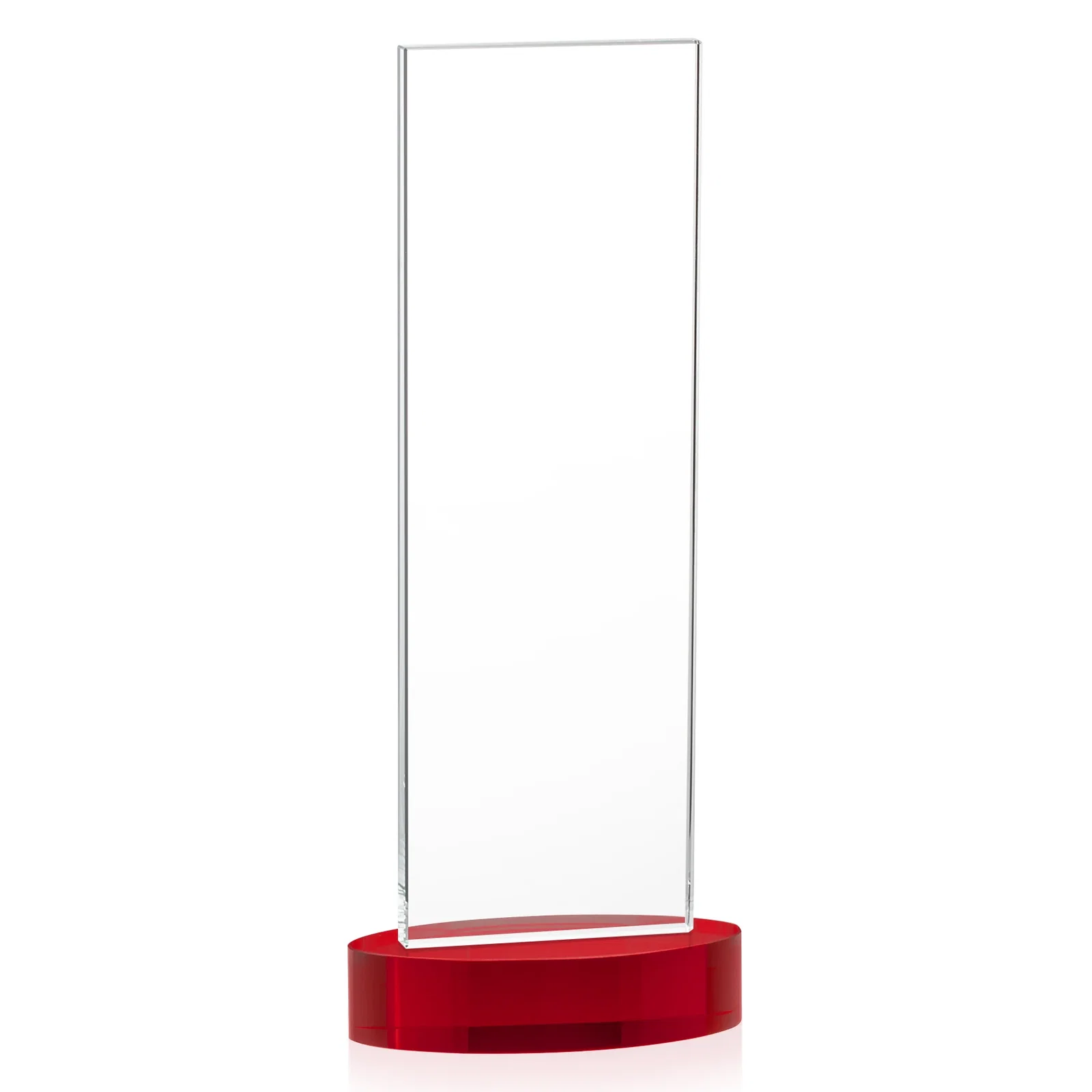 Custom Starfire Crystal Upright Award With Two Imprint Zones, awards, with your logo for safety achievement programs