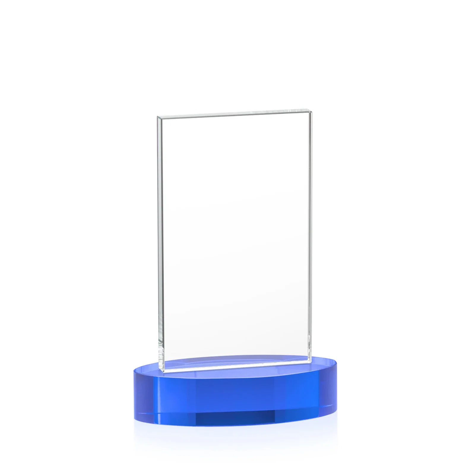 Custom Starfire Crystal Upright Award With Two Imprint Zones, awards, with your logo for volunteer appreciation