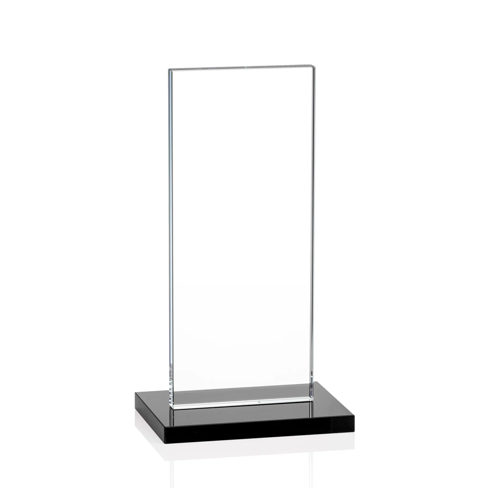 Custom engraved Starfire Crystal Upright Award on Clear Base, awards for dealer and partner awards