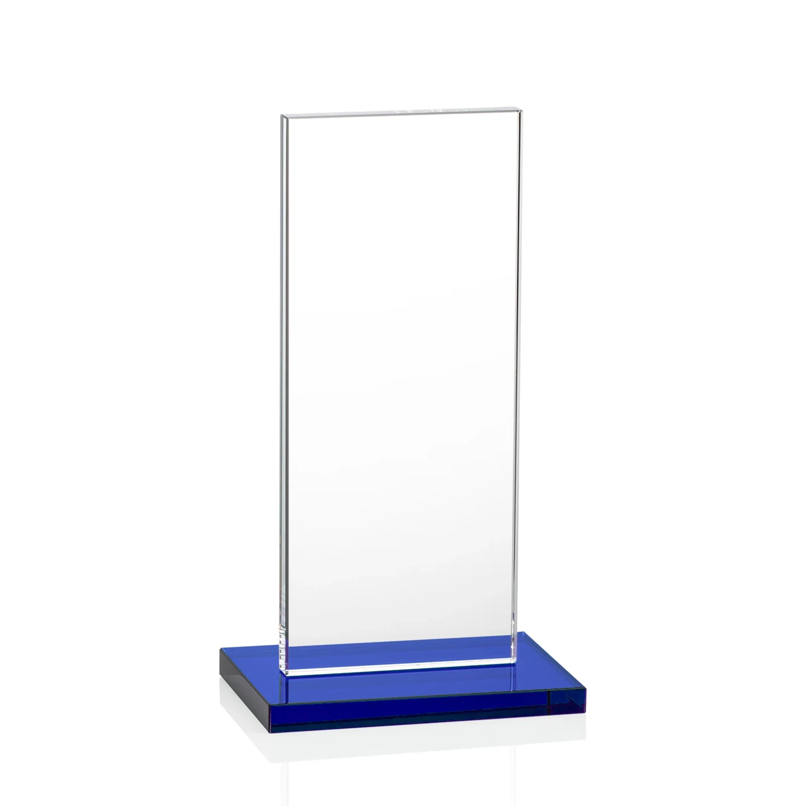Custom Starfire Crystal Upright Award on Clear Base, awards, with your logo for corporate award ceremonies