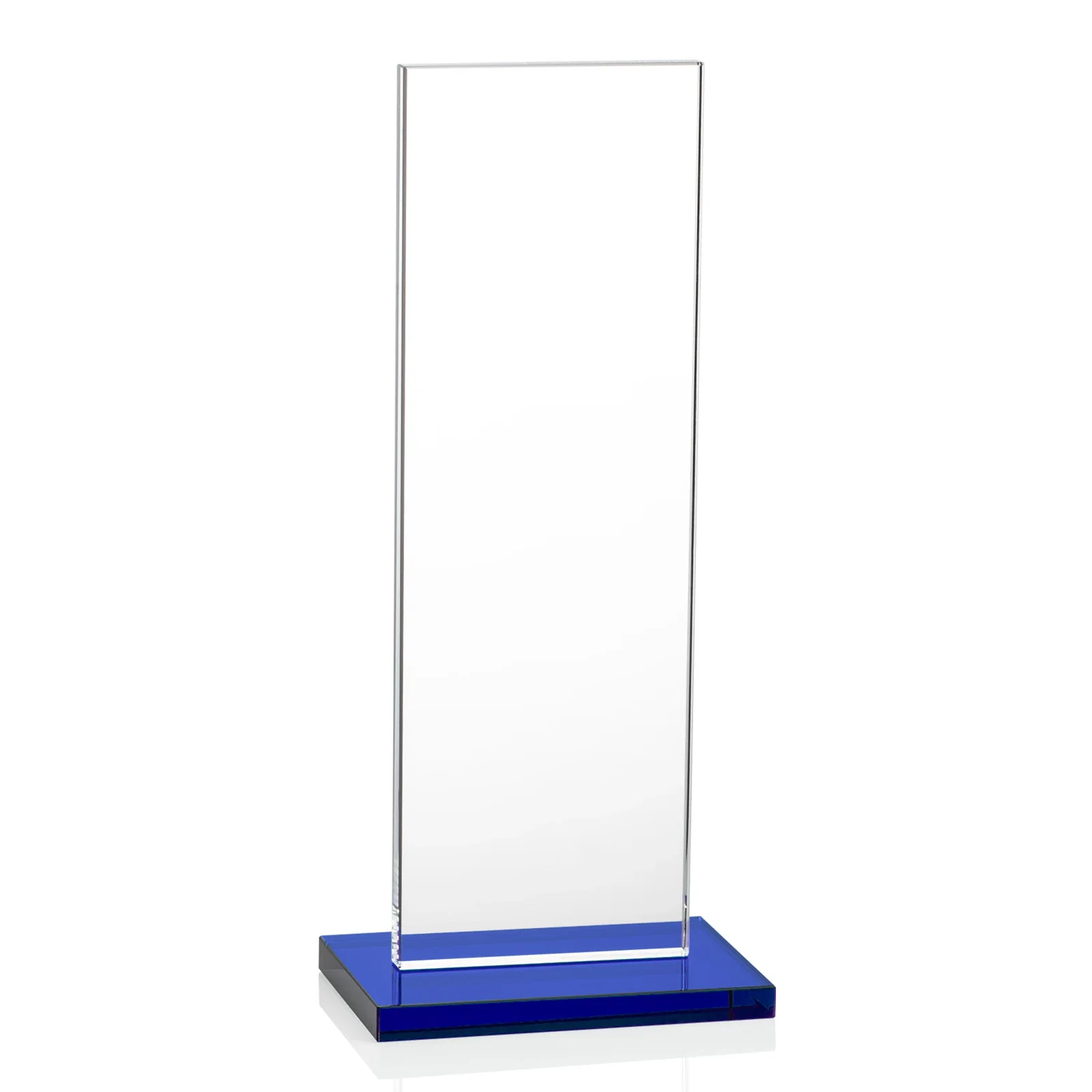Custom Starfire Crystal Upright Award on Clear Base, awards, with your logo for service anniversary gifts