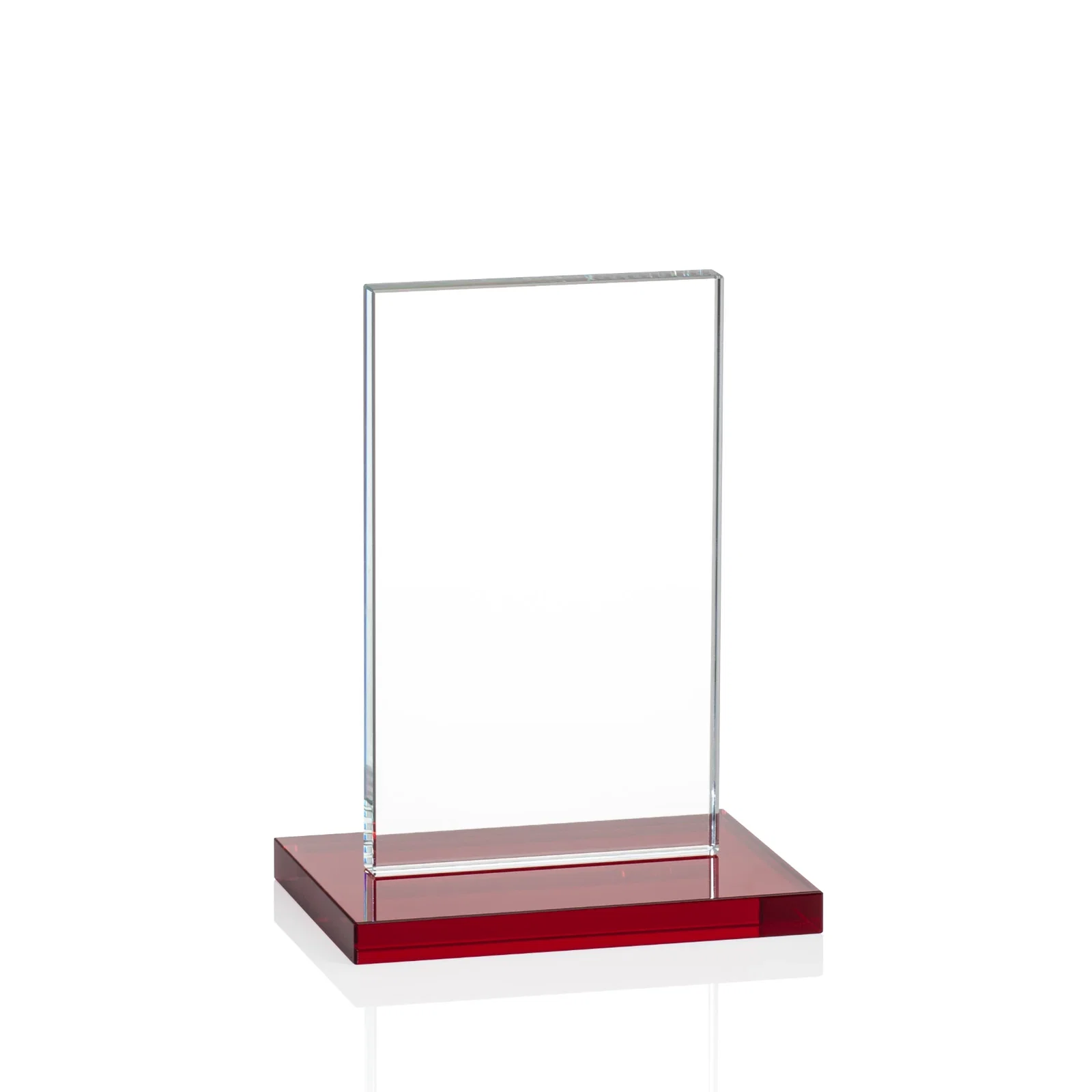 Custom Starfire Crystal Upright Award on Clear Base, awards, with your logo for sales achievement awards