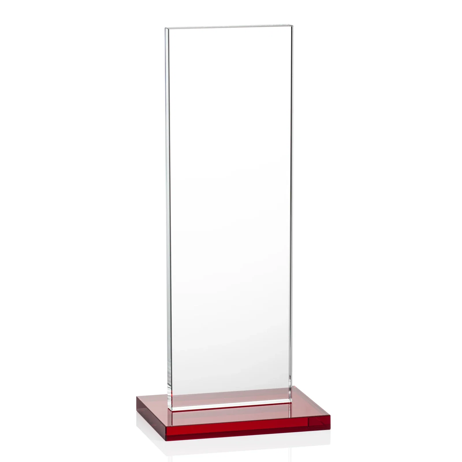Custom Starfire Crystal Upright Award on Clear Base, awards, with your logo for team milestone celebrations