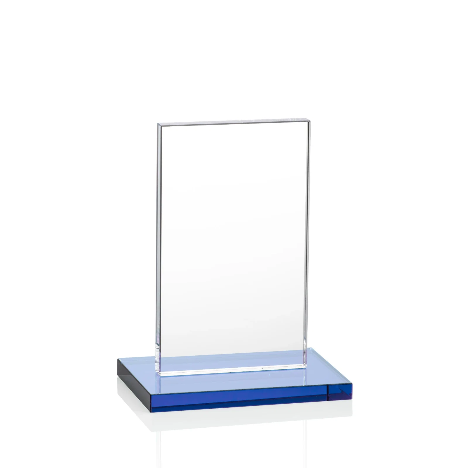 Custom Starfire Crystal Upright Award on Clear Base, awards, with your logo for donor appreciation