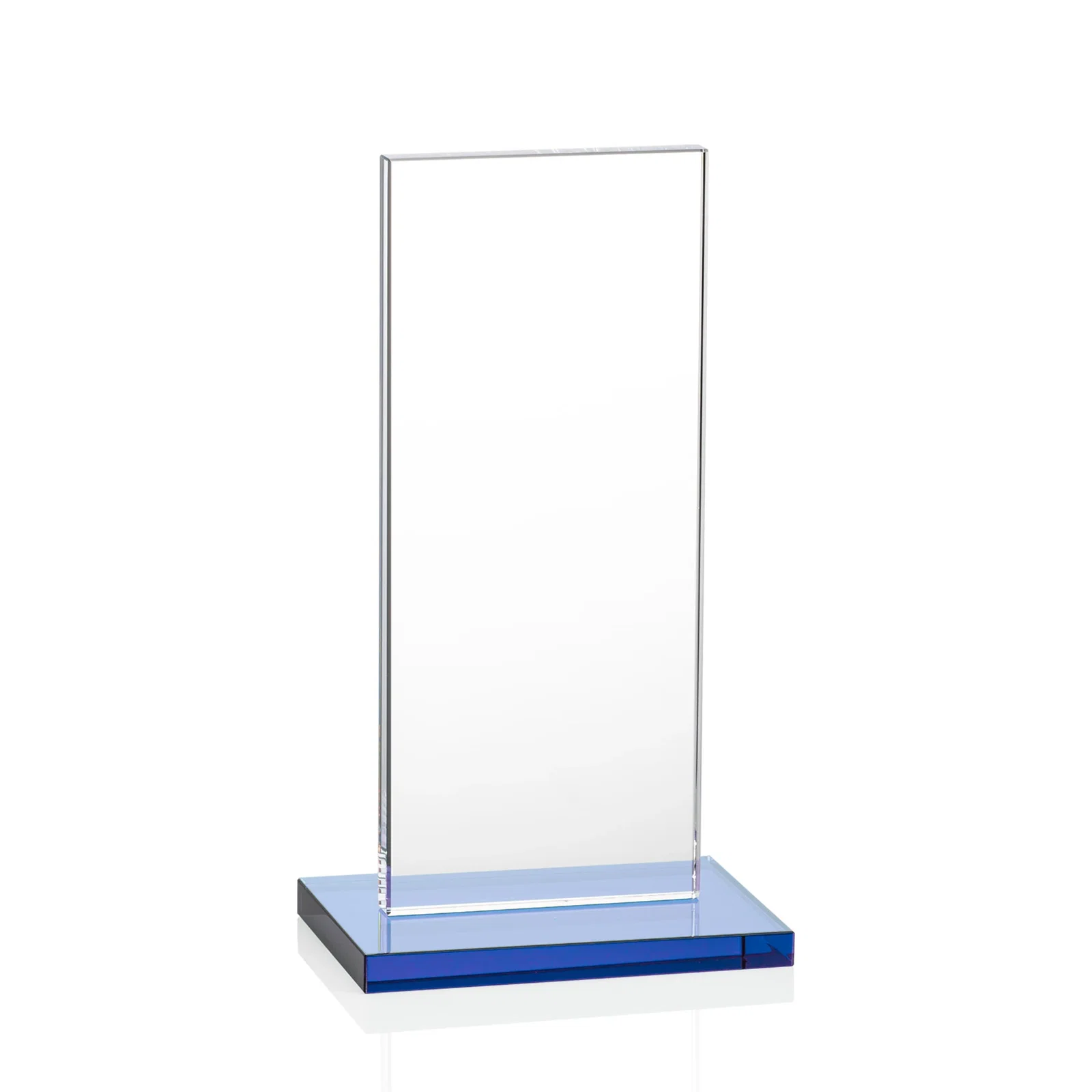 Custom Starfire Crystal Upright Award on Clear Base, awards, with your logo for graduation ceremonies