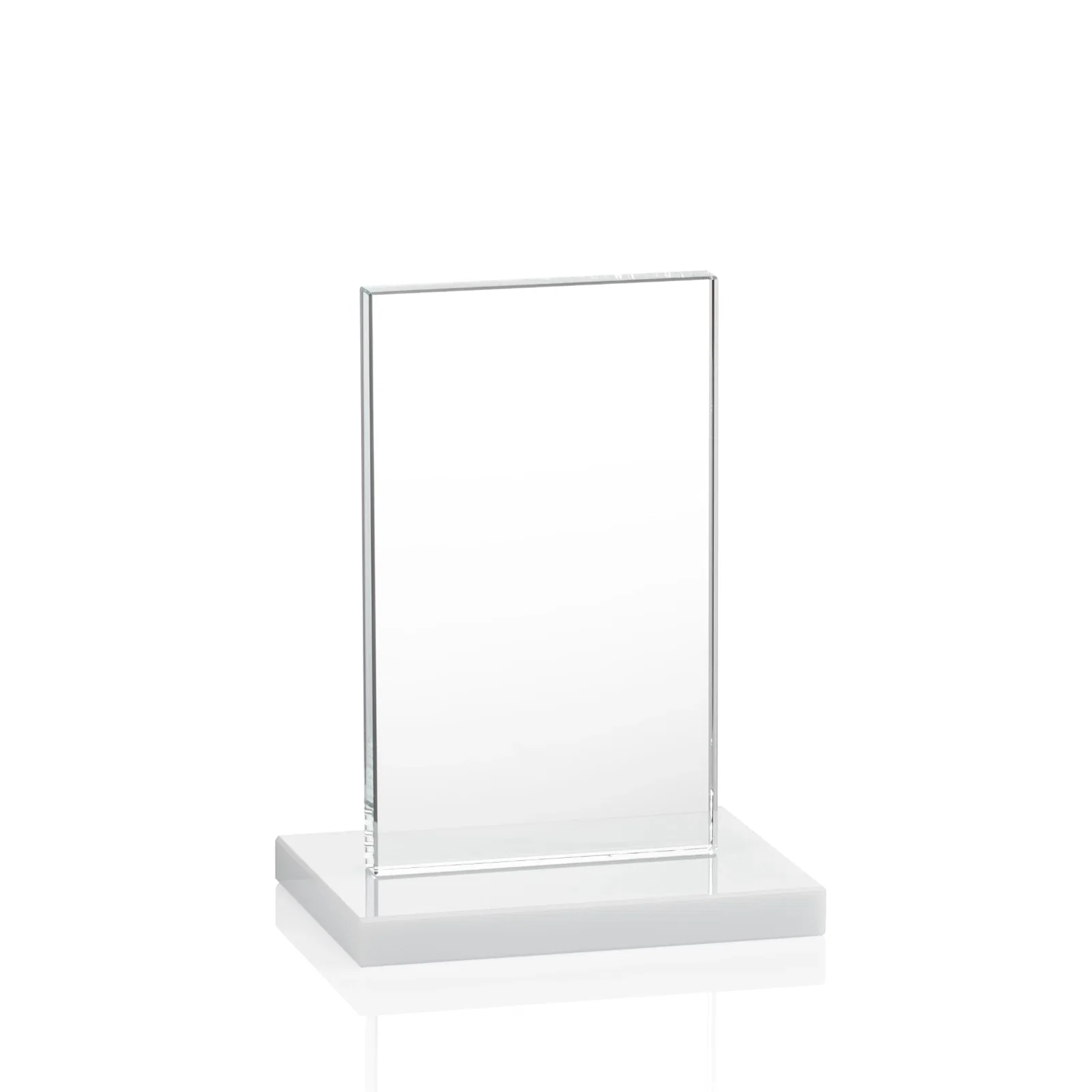 Custom Starfire Crystal Upright Award on Clear Base, awards, with your logo for volunteer appreciation