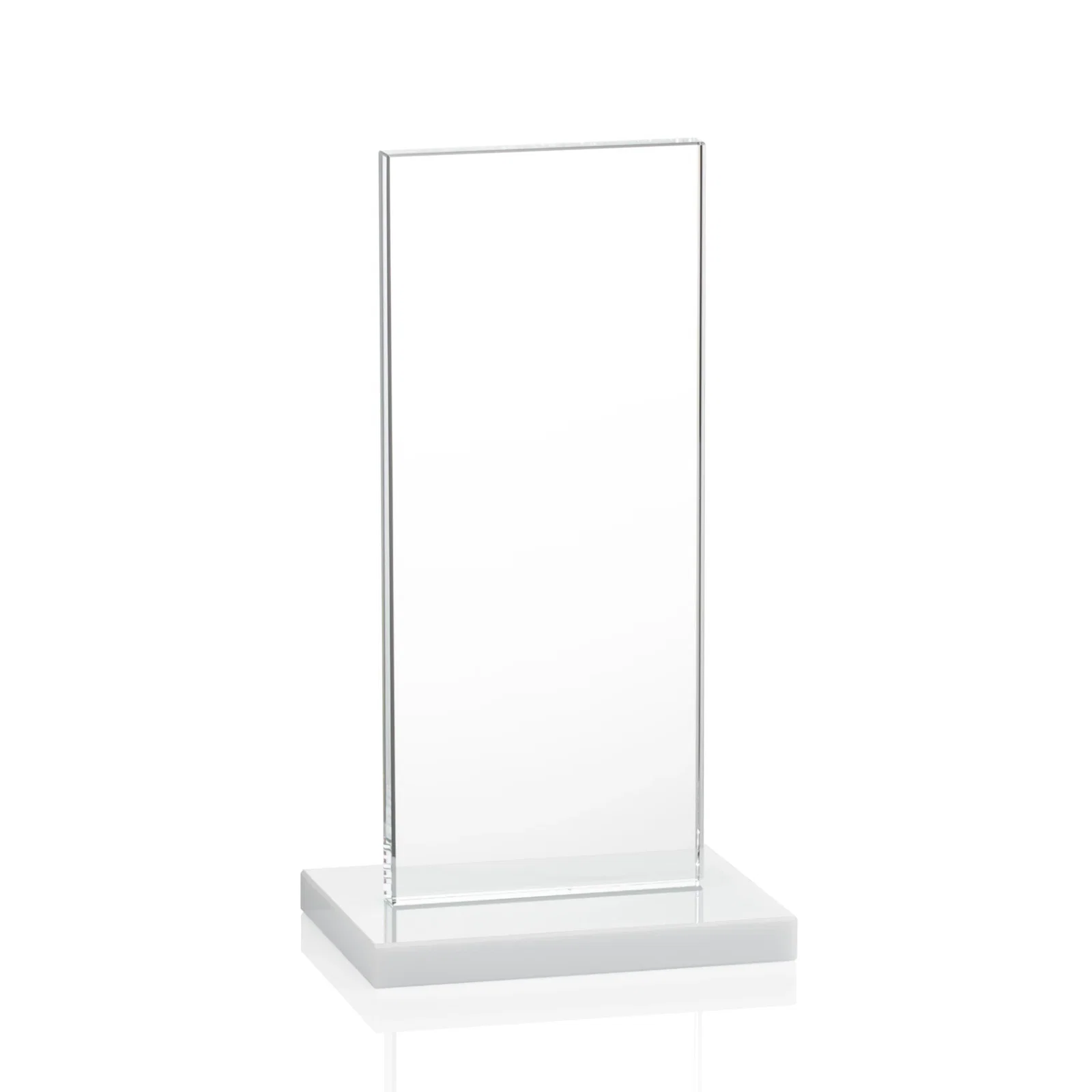 Custom Starfire Crystal Upright Award on Clear Base, awards, with your logo for dealer and partner awards