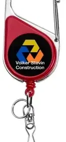 Heavy Duty Carabiner Badge Reel (swivel “J” hook & mini split ring) — view 6