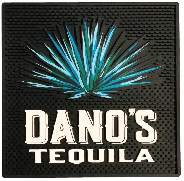 Personalized Vinyl Bar Counter Mat - 14" x 14" — view 4