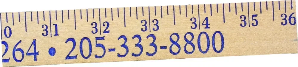 Heavy-Duty Yardsticks - Clear Lacquer Finish — view 2