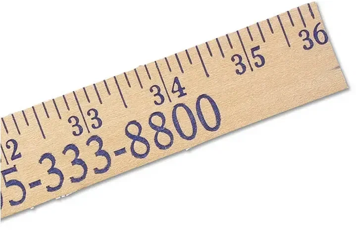 Heavy-Duty Yardsticks - Natural Finish