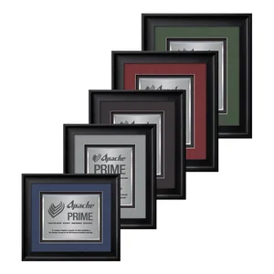 TexEtch Metal Plate Award In Ebony Frame, Matte Color Options
