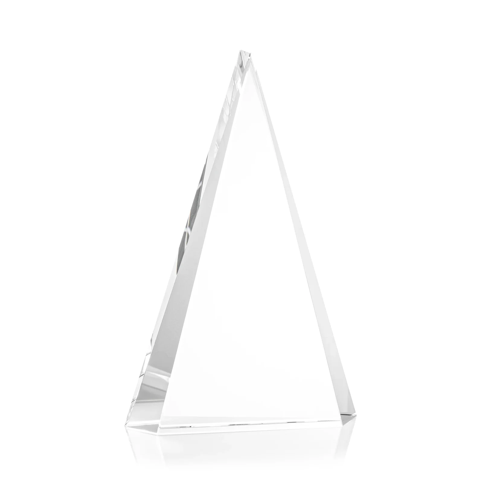 Branded Optical Crystal Triangle Award in Five Colors for graduation ceremonies