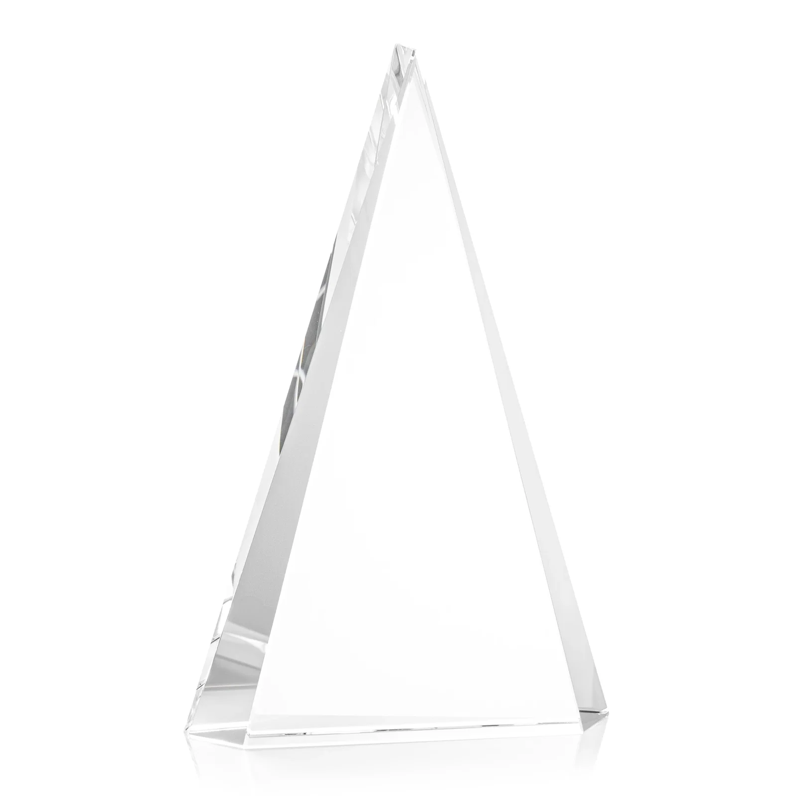 Branded Optical Crystal Triangle Award in Five Colors for safety achievement programs