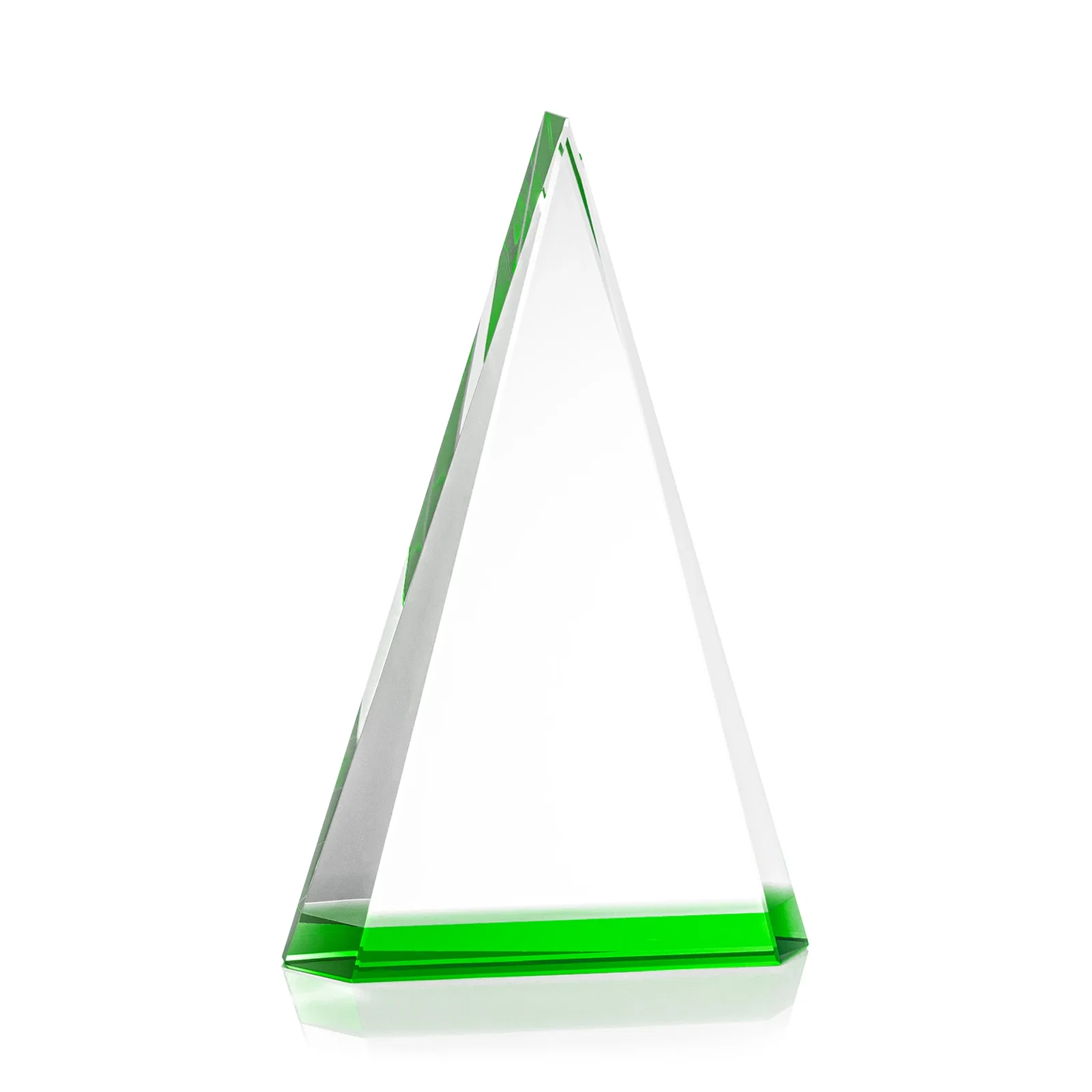 Branded Optical Crystal Triangle Award in Five Colors for dealer and partner awards