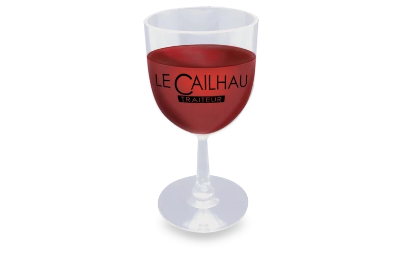 Here's-To-You Unbreakable Wine Glass. Unbreakable SAN plastic wine glass for outdoor weddings and catering events