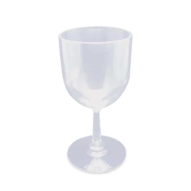 Here's-To-You Unbreakable Wine Glass. Unbreakable SAN plastic wine glass for outdoor weddings and catering events, view 2