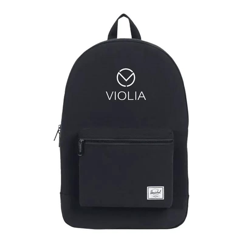 Custom Herschel Cotton Daypack with Zipper Closure — view 8