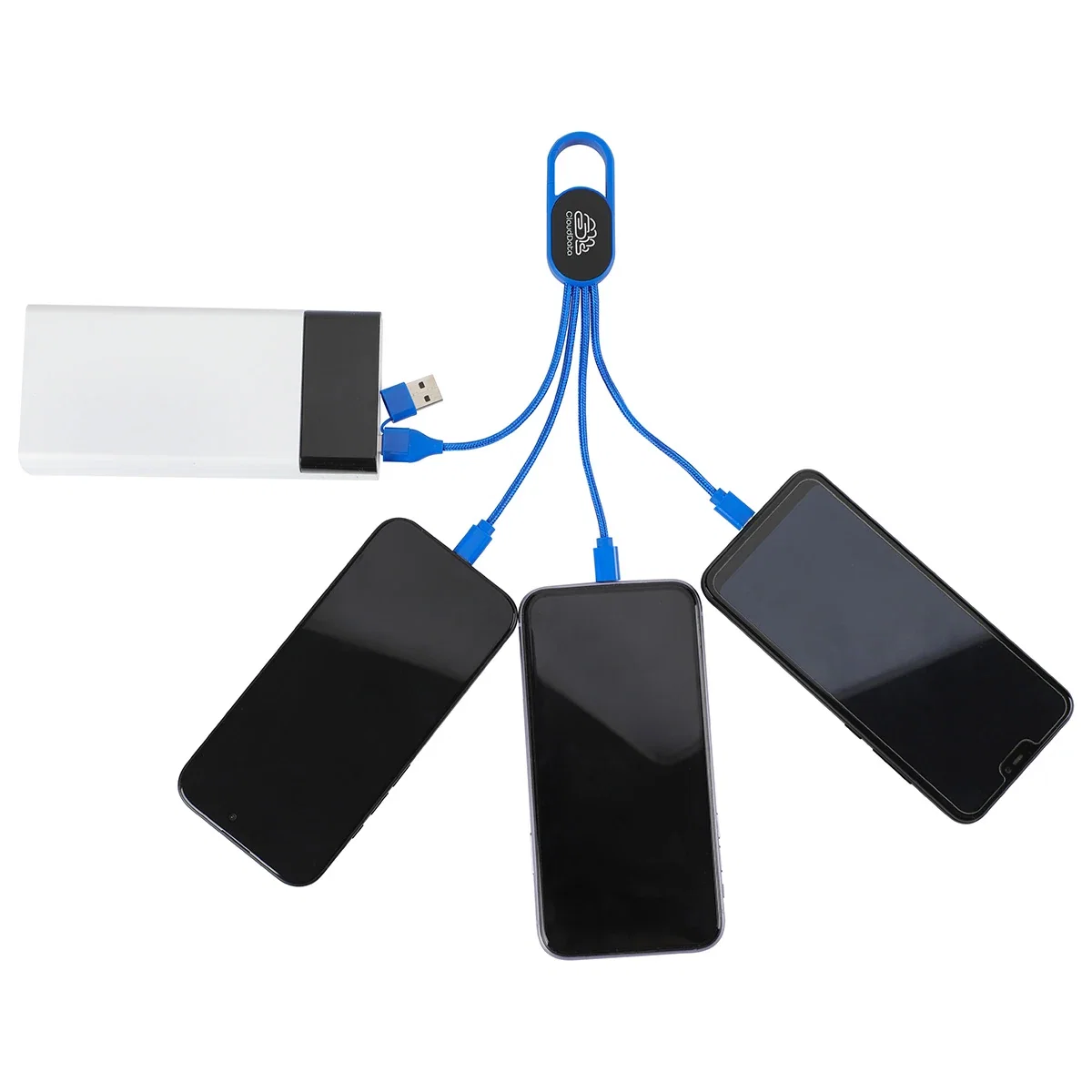 Angled view of the Hex 6-in-1 Charging Cable in a color option